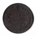 1862  5 Centesimi Zecca Napoli  Vittorio Emanuele II MB
